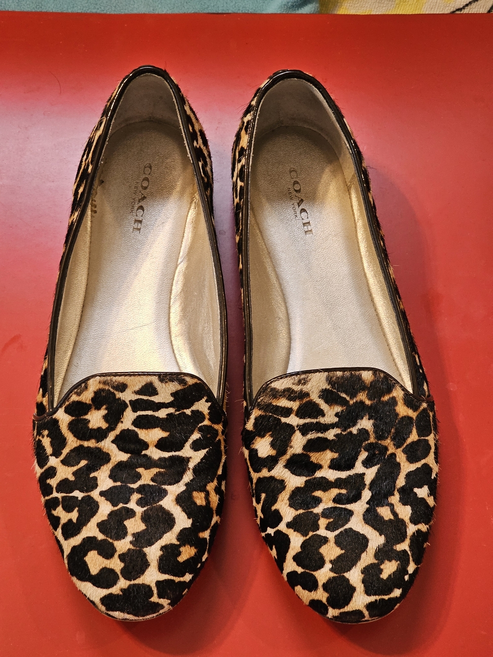 ❗️COACH NY Leopard Print Women's Loafers - Tan & Black ❗️